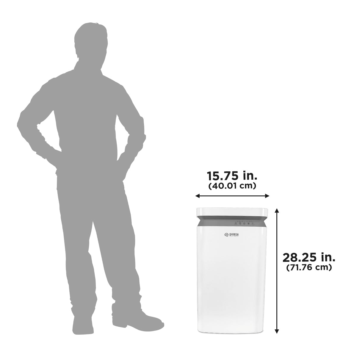 3 Stage Filtration HEPA Tower Purifier, White