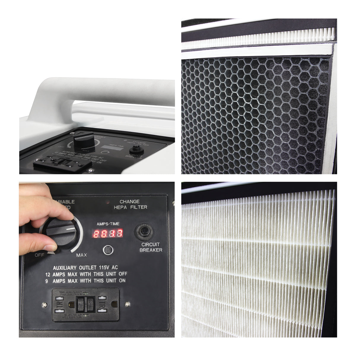 QuFresh Portable HEPA Air Scrubber