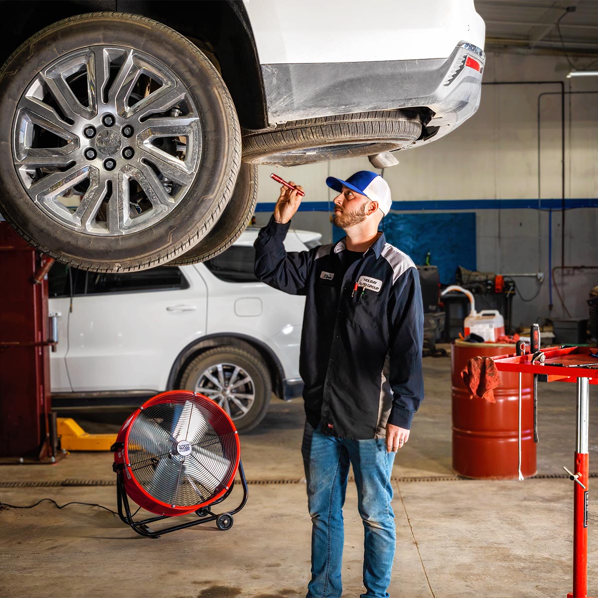 Maxx Air 24 In. 2-Speed Tilting Direct Drive Drum Fan