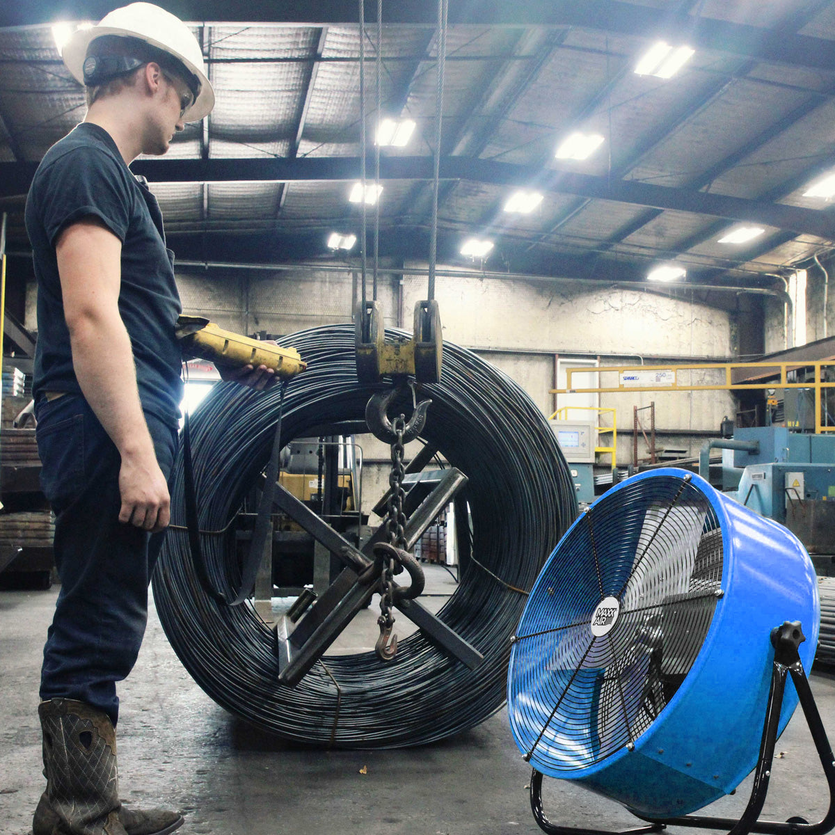 Maxx Air 24 In. 2-Speed Tilting Direct Drive Drum Fan