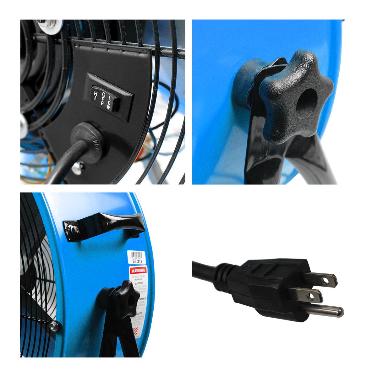 Maxx Air 24 In. 2-Speed Tilting Direct Drive Drum Fan