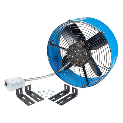Maxx Air Premium 1,300 CFM Gable Mount Power Attic Ventilator in Blue