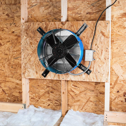 Maxx Air Premium 1,300 CFM Gable Mount Power Attic Ventilator in Blue