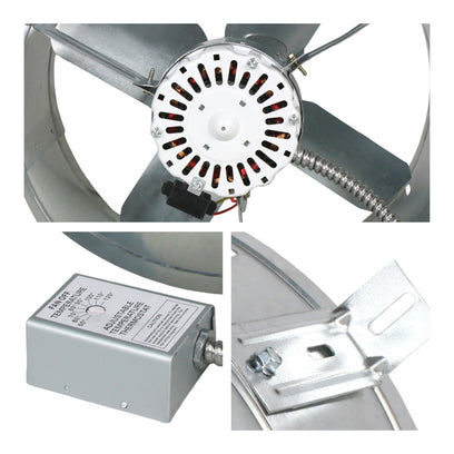 Maxx Air 1,600 CFM Gable Mount Power Attic Ventilator