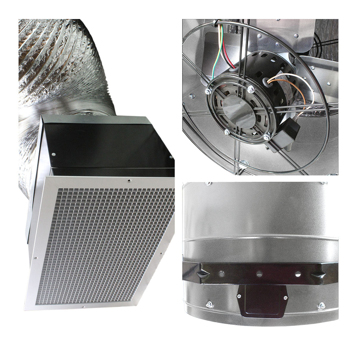 Maxx Air 2,700 CFM 2-Speed Modern Whole House Fan with Ceiling Grid