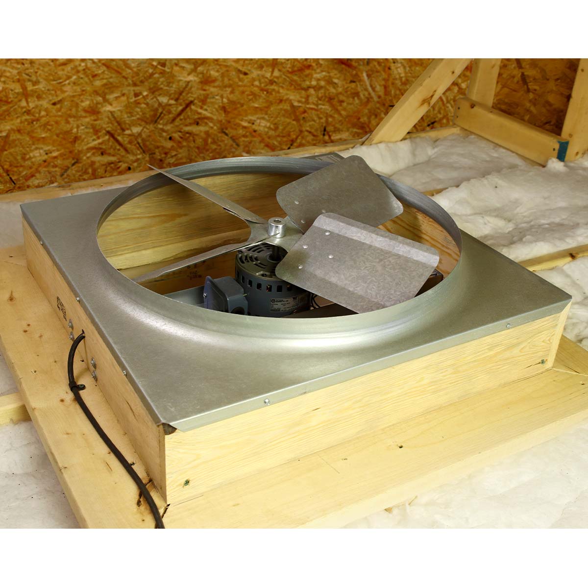 Cool Attic 24 In. 2-Speed Direct Drive Whole House Fan with Shutter