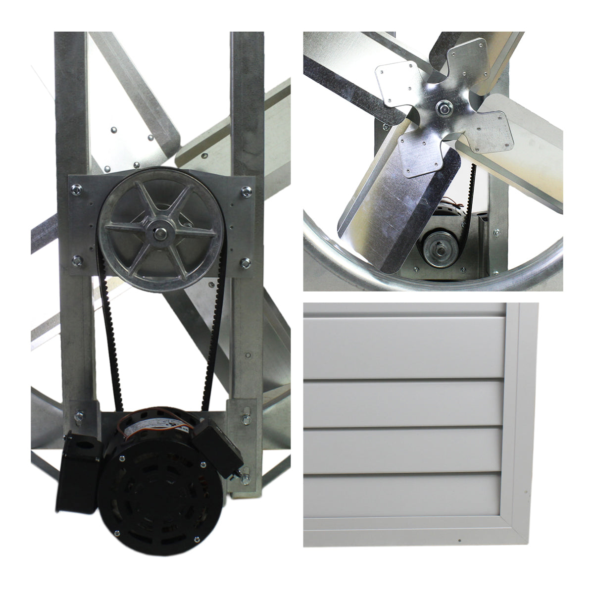 Cool Attic 36 In. 2-Speed Belt Drive Whole House Fan with Shutter