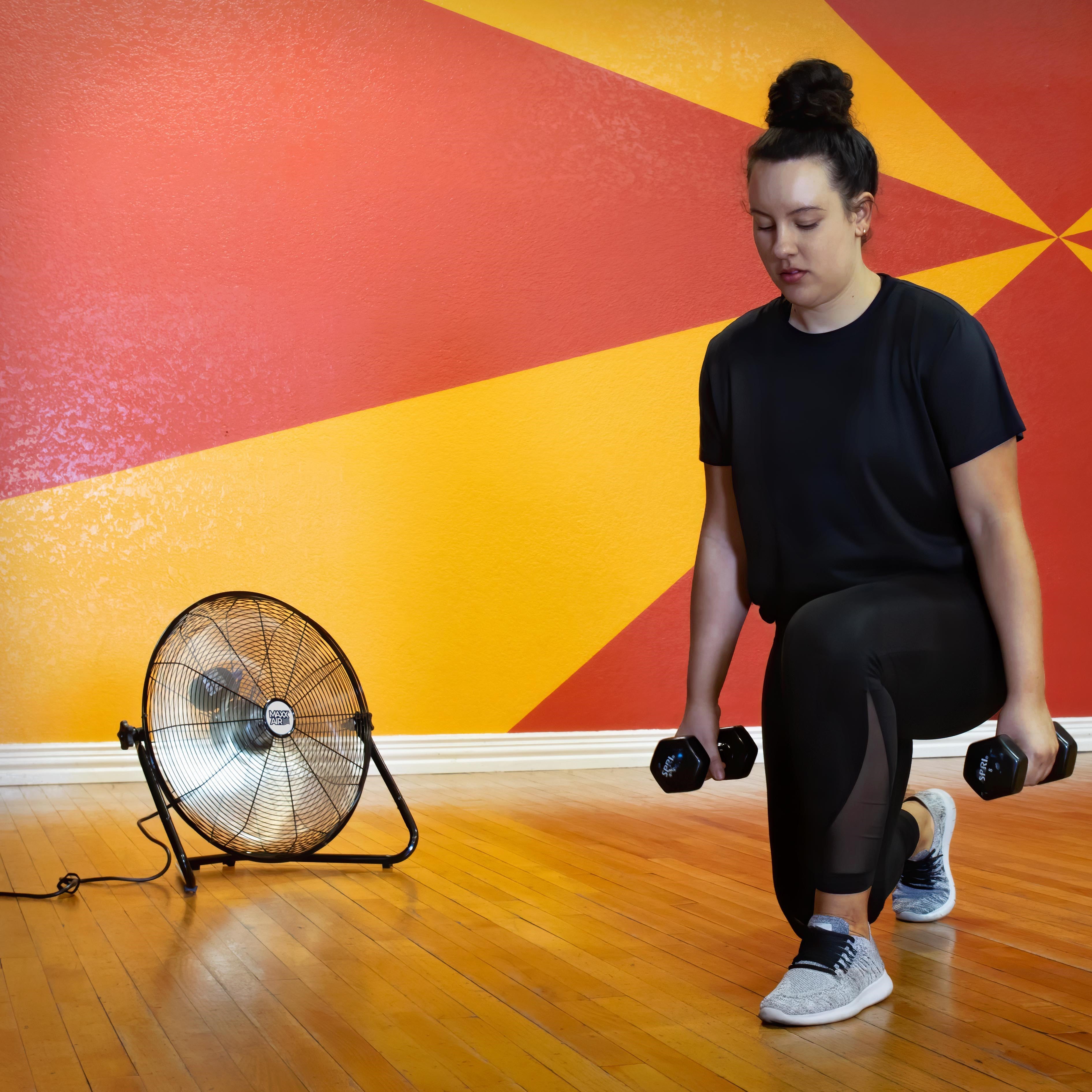 Maxx Air 20 In. 3-Speed Tilting High Velocity Floor Fan