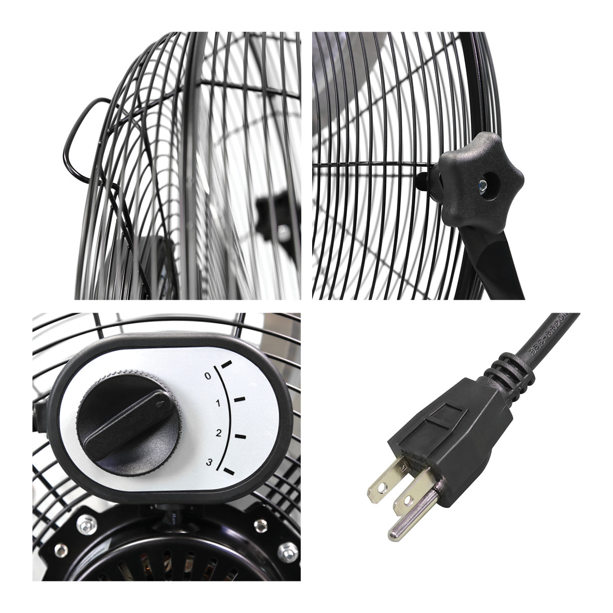 Maxx Air 20 In. 3-Speed Tilting High Velocity Floor Fan