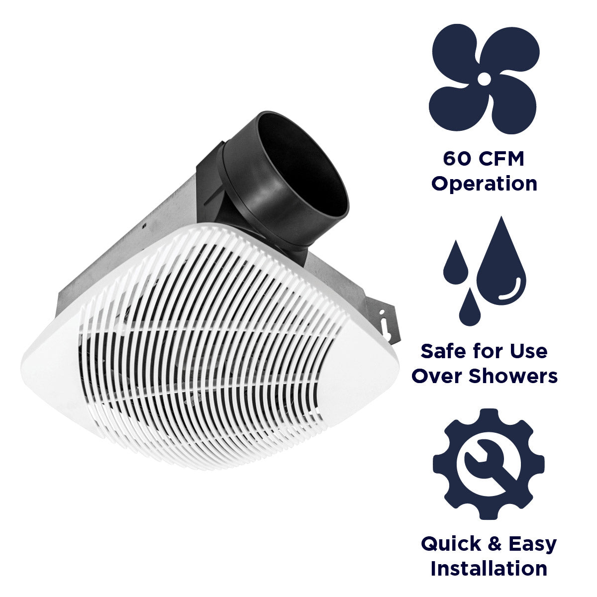 NuVent Contractor Series Ceiling/Wall Exhaust Bath Fans