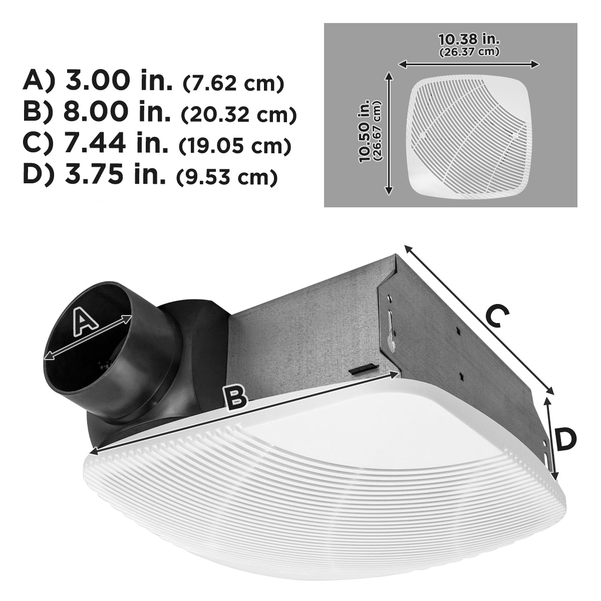 NuVent Contractor Series Ceiling/Wall Exhaust Bath Fans