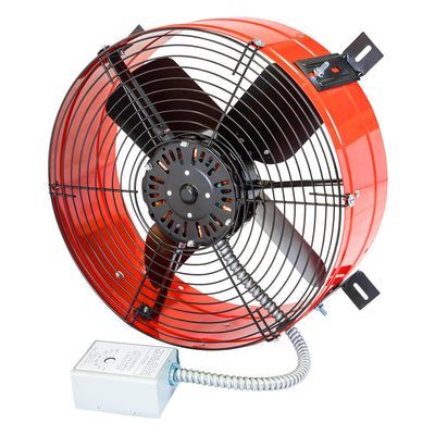 Maxx Air Premium 1,300 CFM Gable Mount Power Attic Ventilator in Red