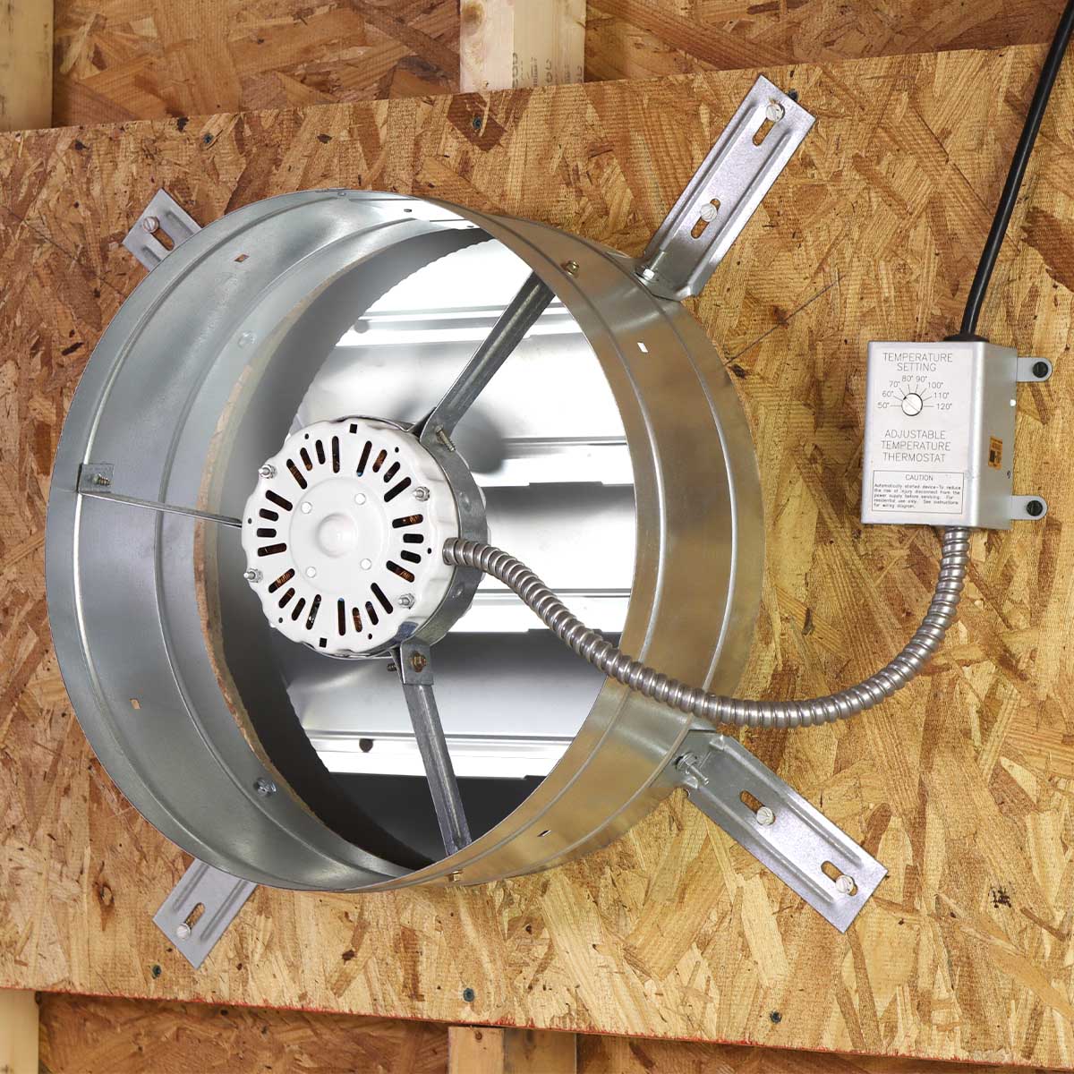 Maxx Air 1,650 CFM Gable Mount Power Attic Ventilator