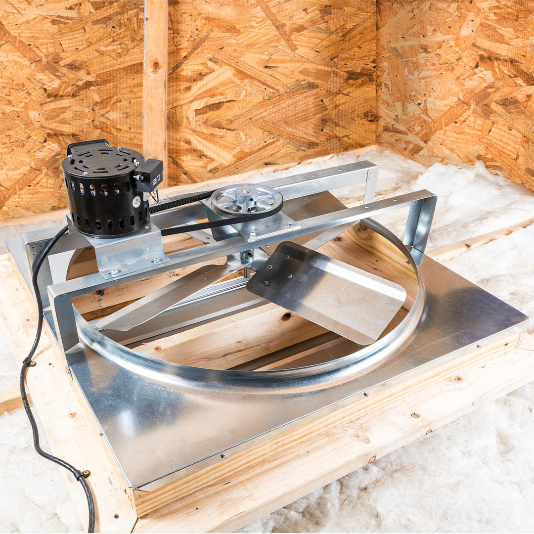 Cool Attic 30 In. 2-Speed Belt Drive Whole House Fan with