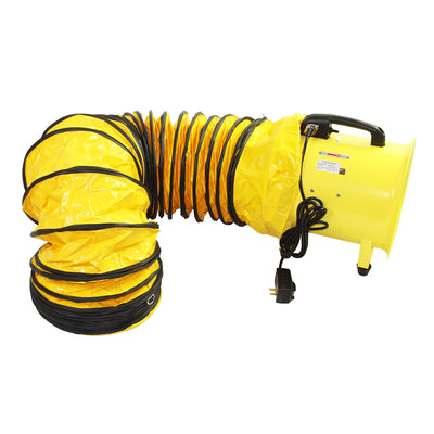 Maxx Air 8 In. Axial Confined Space Ventilator with Polyvinyl Hose