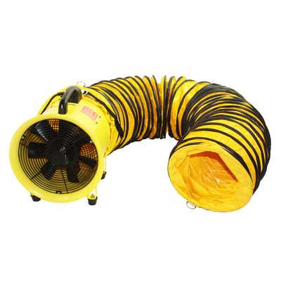 Maxx Air 12 In. Axial Confined Space Ventilator with Polyvinyl Hose
