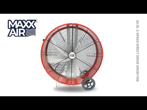 Maxx Air 30 In. 2-Speed Direct Drive Drum Fan