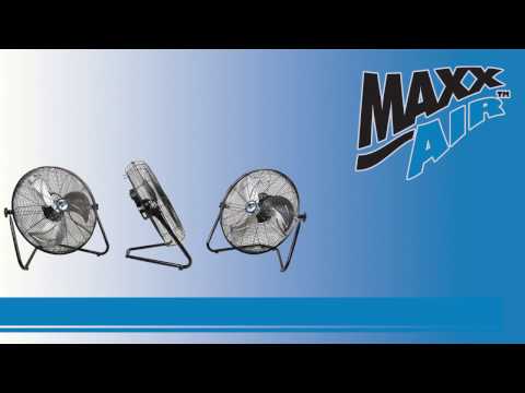 Maxx Air 20 In. 3-Speed Tilting High Velocity Floor Fan