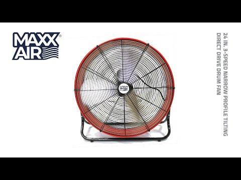 Maxx Air 24 In. 3-Speed Direct Drive Drum Fan