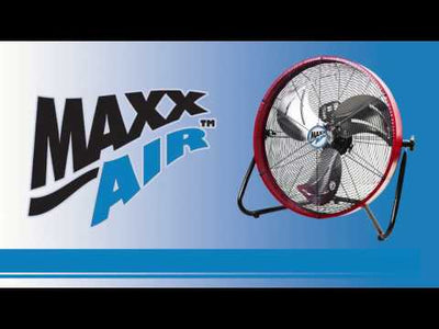 Maxx Air 20 In. 3-Speed Tilting High Velocity Floor Fan with Steel Shroud
