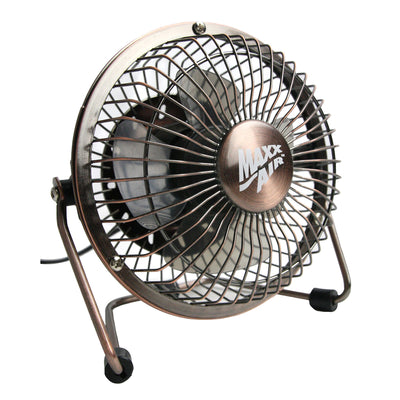 Maxx Air 4 In. 1-Speed Tilting Desk Fans with USB Power