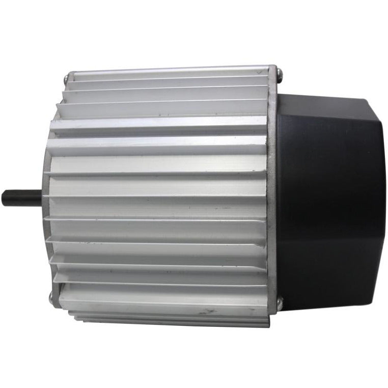 Right side profile view of the evaporative cooler motor.