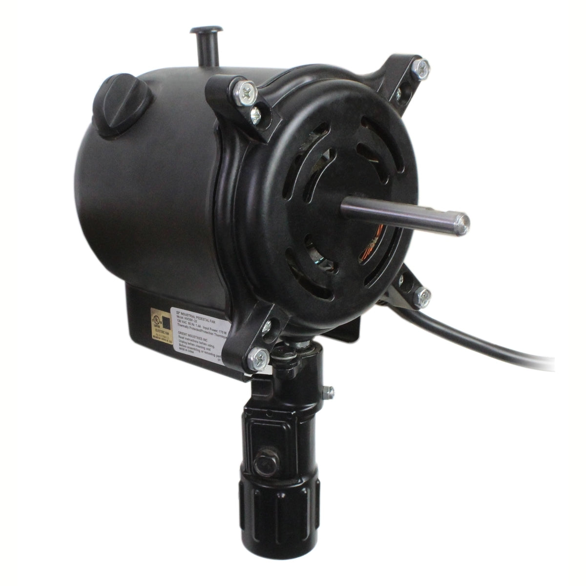 Motor for 22 in. stand fans with pre-wired power cord and plug.. 