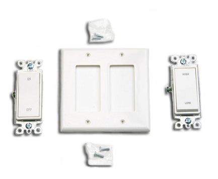 On/Off and Hi/Low Wall Switch Kit for Whole House Fans – USFanco